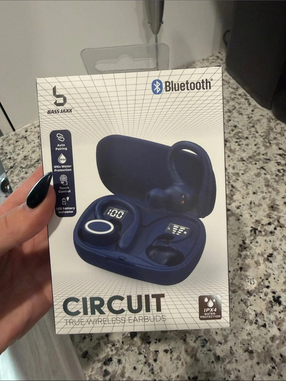 Circuit True Wireless Bluetooth Earbuds in Navy Blue -